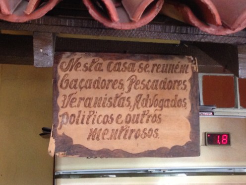 Placa da "mentira"